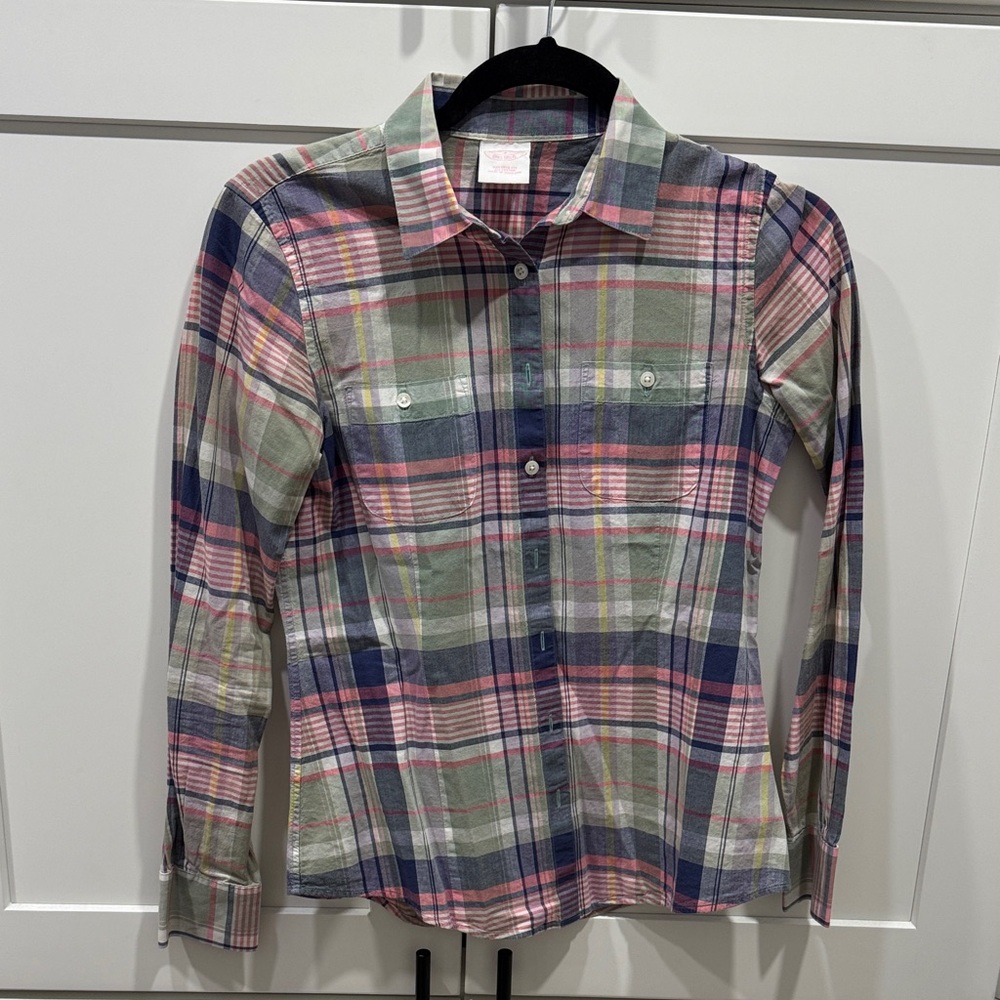 Brooks Brothers Multicolor Plaid Button-Down Shirt